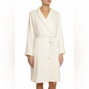 Eberjey Alpine Chic Reversible Robe Cream Small